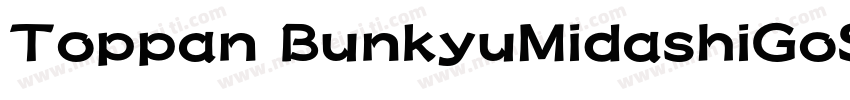 Toppan BunkyuMidashiGoStd EB字体转换